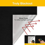 Removable Window Blackout Fabric Cloth Light Blocking Sunshade Black Curtain DIY Blackout Glass Privacy Window Tint Sticker