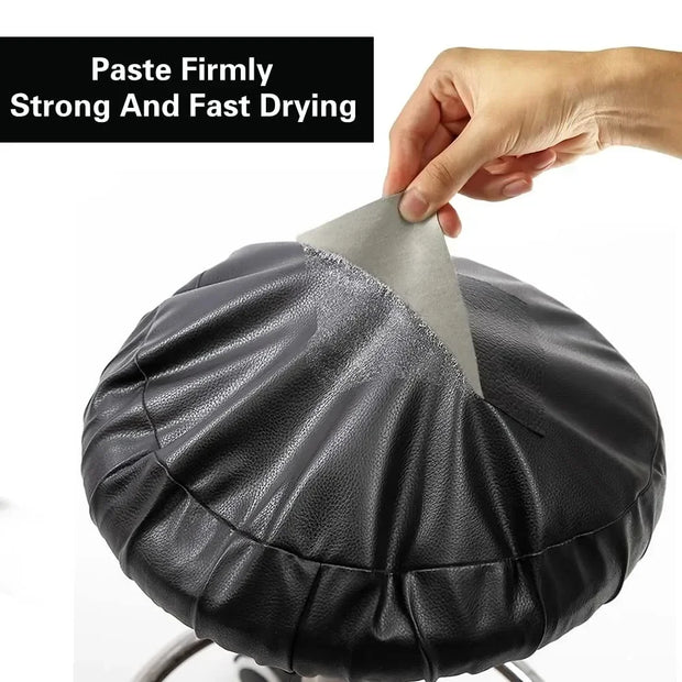 Self-adhesive Leather Repair Patch Wear-resistant Litchi Stria Leather Bed Sofa Seat Chair Fix Black Leather Sticker 250X137CM