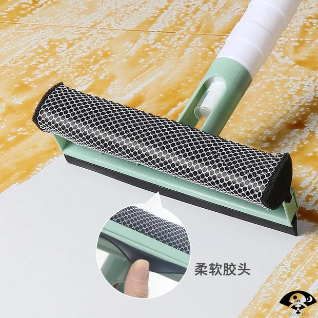 3 in 1 Spray Scrape Wipe Window Squeegee Glass Cleaner Window Wiper Scraper Cleaning Shower Squeegee for Household Cleaning Tool