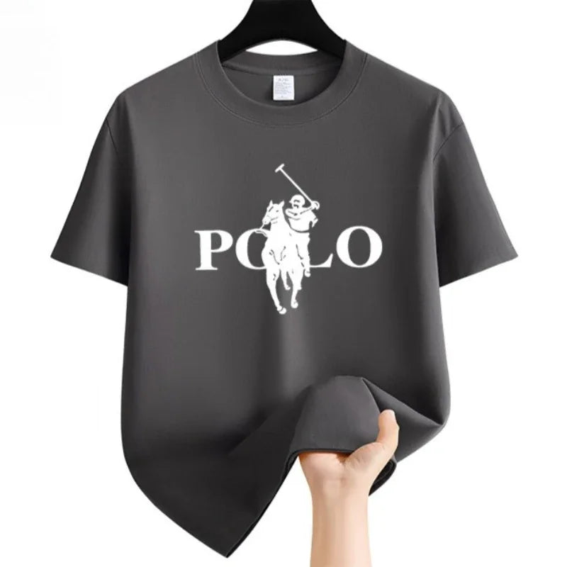 Men's Summer T-Shirt, Loose Long Sleeve Round Neck Breathable Tee