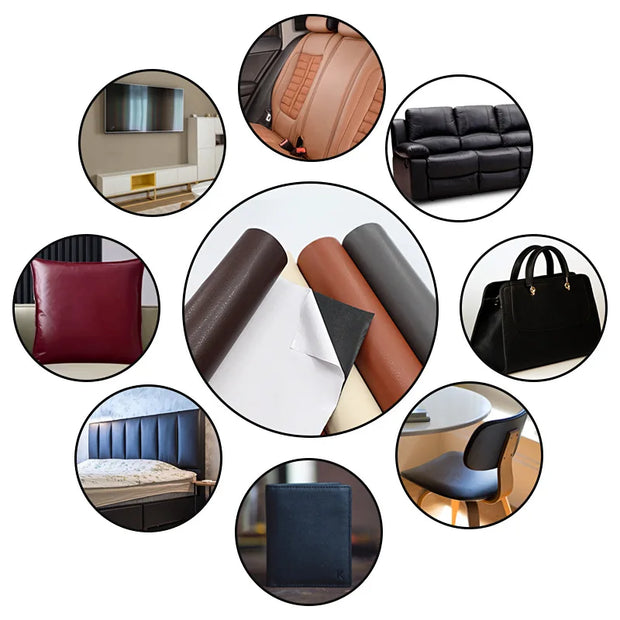 300X40CM Self-adhesive Leather Repair Patch for Roll Car Interior Sofa Chair Table Faux Genuine Leather Fabric Sticker Patches