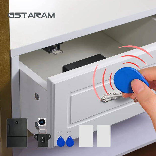 Invisible Magnetic Digital Cabinet Lock Rfid Plastic Safety Smart Drawer Hidden Lock Protect Privacy Drawer Cabinet Lock