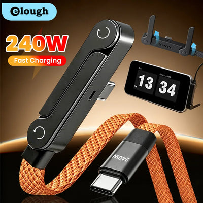 240W USB-C Fast Charging Cable – 240W capacity with digital display