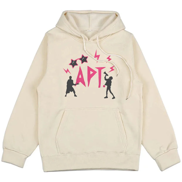 Winter Men/Women Clothes APT ROSÉ & Bruno Mars Hoodies Streetwear Unisex Hip Hop Long Sleeve Sweatshirts Harajuku Graphic Hoody