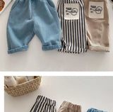 Toddler Boys Denim Pants – Soft Korean Style Casual (Ages 0-5)