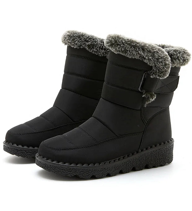 Women's Boots 2025 Trend Winter Shoes For Woman Winter Boots Ankle Low Heels Botas Mujer Waterproof Snow Boots With Fur Shoes