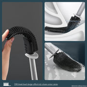 Wall-Mount Quick Drain Toilet Brush Set