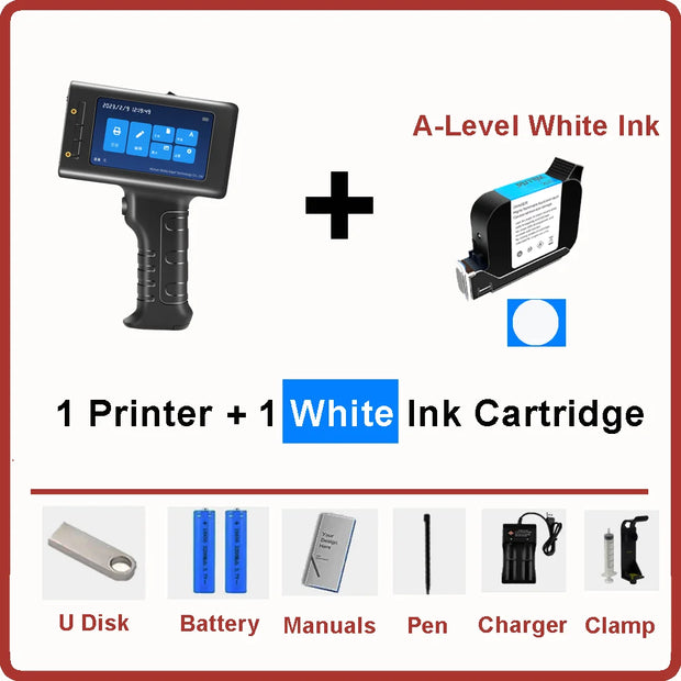 Willita Handheld Thermal Inkjet Printer English Language Production Date Number Logo Expiry Date Label Plastic Hand Jet Printer