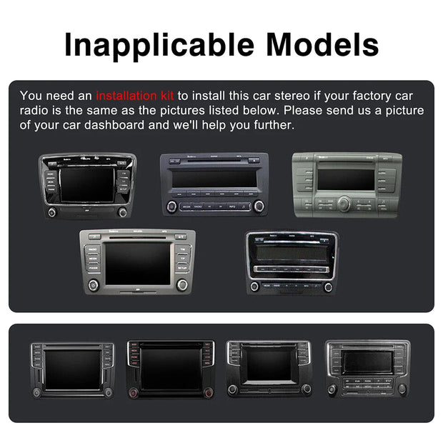 7 inch Car Stereo Radio Android 14 Carplay For VW Volkswagen