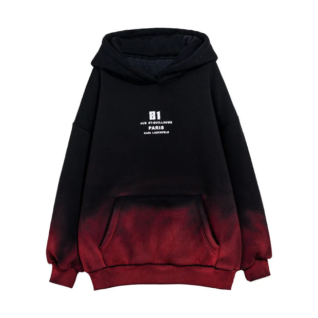 Fashion Kids Winter Clothes New Product Warm Hoodies Sweatshirts Boy Novelty High Streetwear Outerwear Child Gradient Sweatshirt