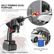 Cordless High Pressure Car Washer Spray Water Gun No Battery Foam Generator Portable Car Washing Machine For Home