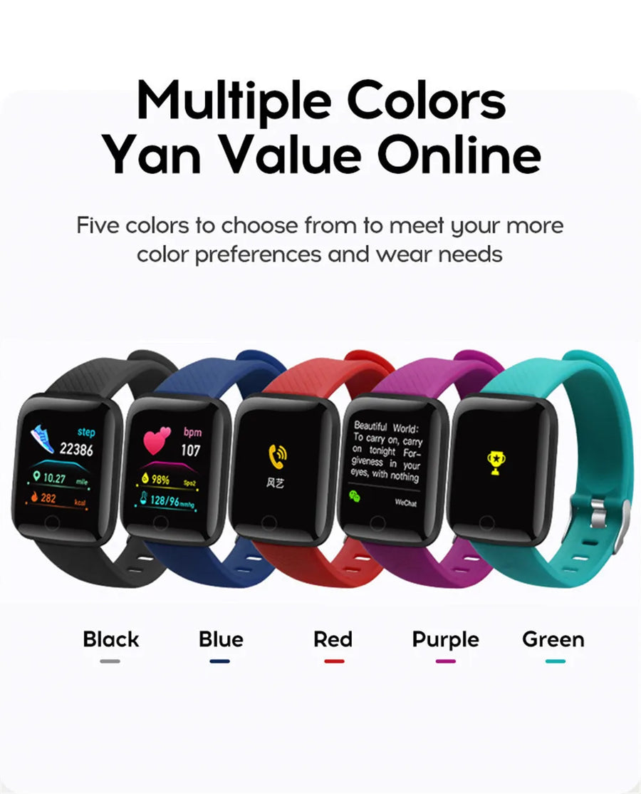 Smart Watch for Men & Women – Message & Fitness Monitor Bracelet