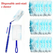 2-in-1 Telescopic Window Glass Cleaner Wiper Long Handle Sponge Brush Window Mop Squeegee Wiper Cleaning Squeegee Tool