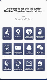 Smart Watch Y68 – slim side profile