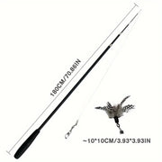 Telescopic Cat Teaser Wand with Cartoon Design