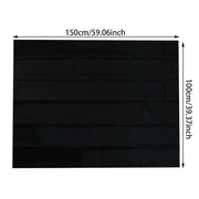 Removable 100% Light Blocking Darkest Window Cloth DIY Total Blackout Glass Privacy Darkening Window Tint Black Window Sticker