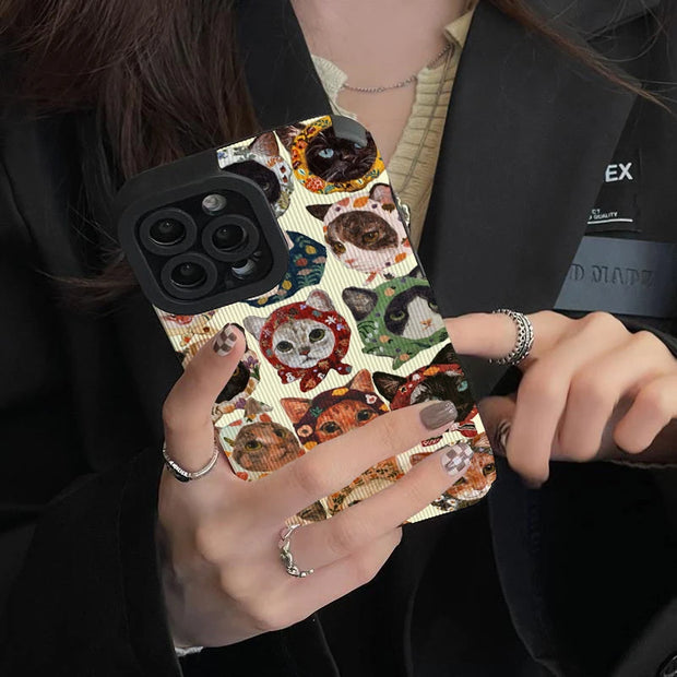 Funny Cat Phone Cases for IPhone 11 Case IPhone 13 Cover 14 Pro Max 15 16 17 Pro Max IPhone Case for IPhone 15 IPhone 17