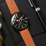 Men’s Hip-Hop Style Quartz Watch & Bracelet Set