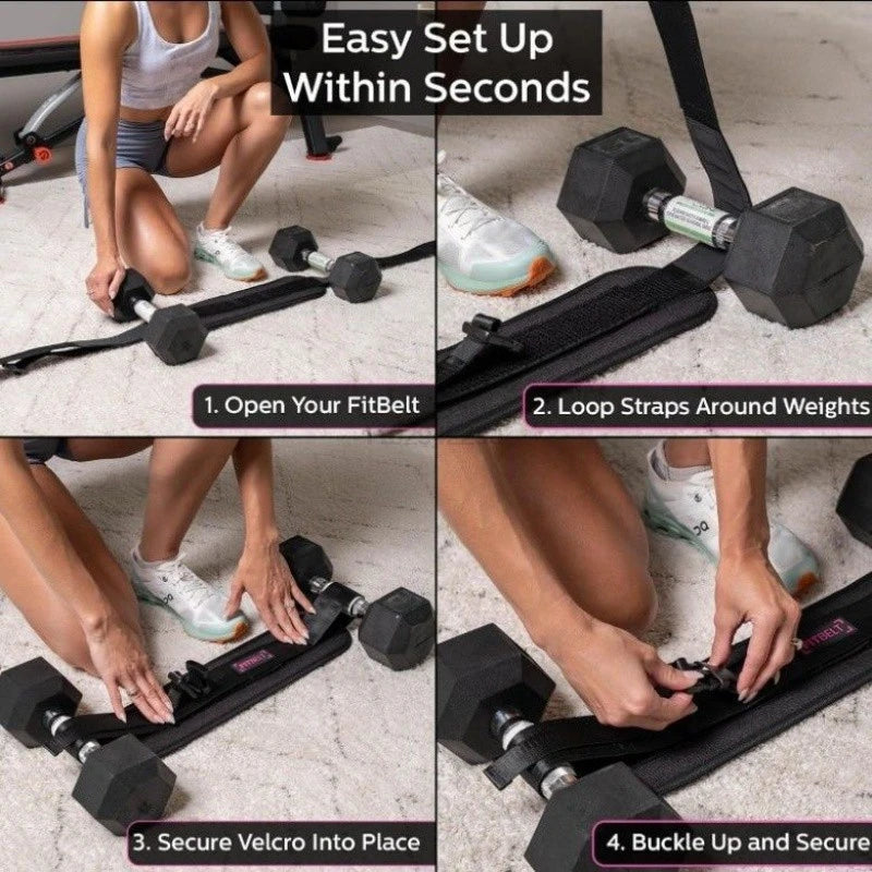 Belt during squat exercise