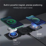 3-in-1 MagSafe Wireless Charging Station – Foldable Magnetic Travel Charger for iPhone