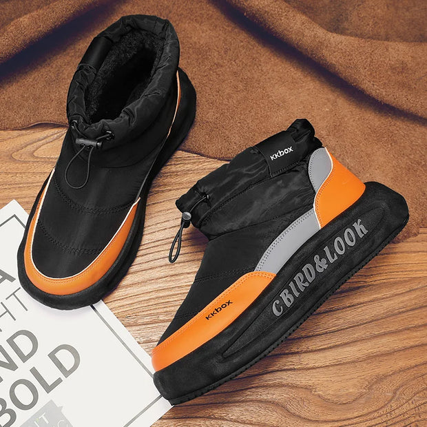 Winter Boots for Men Add Velvet Men's Sneakers Ankle Boots Soft and Comfortable Sports and Leisure Wear-resistant Non-Slip New