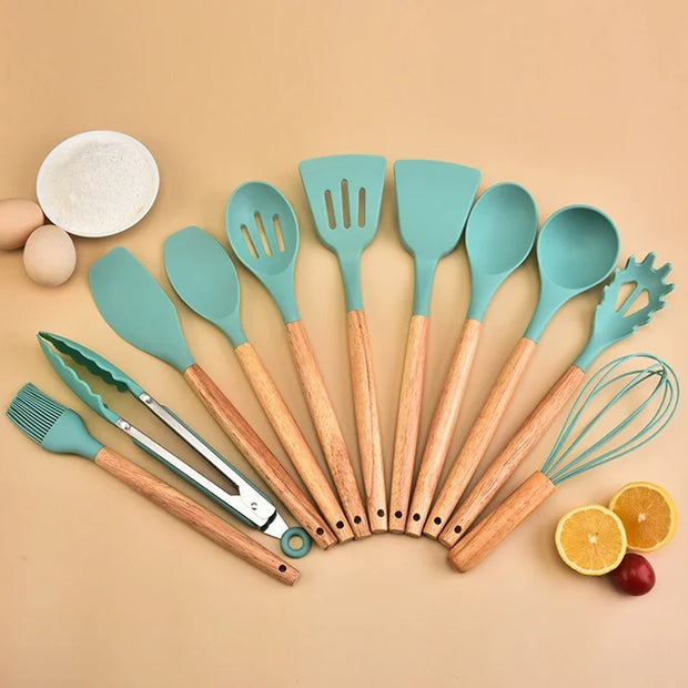 12-Piece Silicone Kitchen Utensil Set
