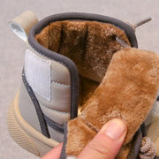 Winter Children Snow Boots 2025 New Kids Ankle Boots Toddler Girls Fashion Non-slip Plush Fur Warm Boys Cold-proof Short Boots