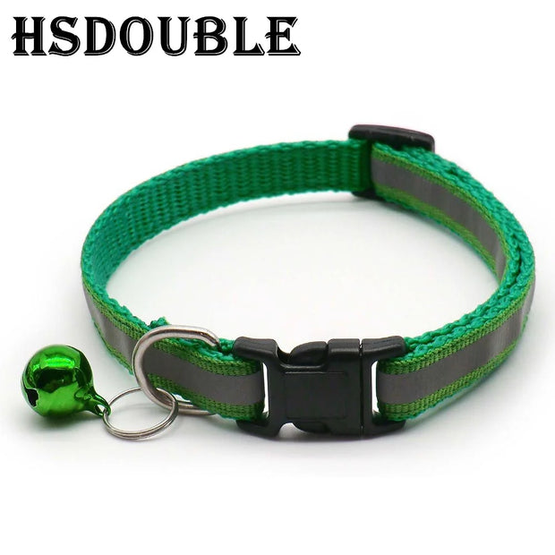 Reflective Pet Collars with Bells, 2-Pack