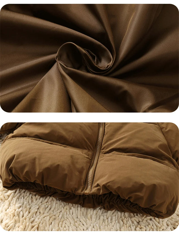 Kids Winter Down Jacket New Snow Wear Coats Thicken Warm Girls Boys' Cotton Clothes Chidlren Hooded Parkas 1-6 Years