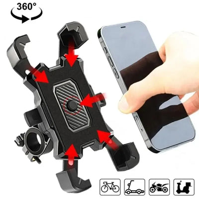 360 degree bicycle phone holder front view