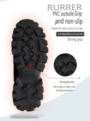 Winter Snow Boots, Men's Insulated Warm Cotton Boots, Anti-slip and Wear-resistant Hiking Shoes, Casual Outdoor Boots
