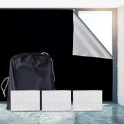 Removable 100% Light Blocking Darkest Window Cloth DIY Total Blackout Glass Privacy Darkening Window Tint Black Window Sticker