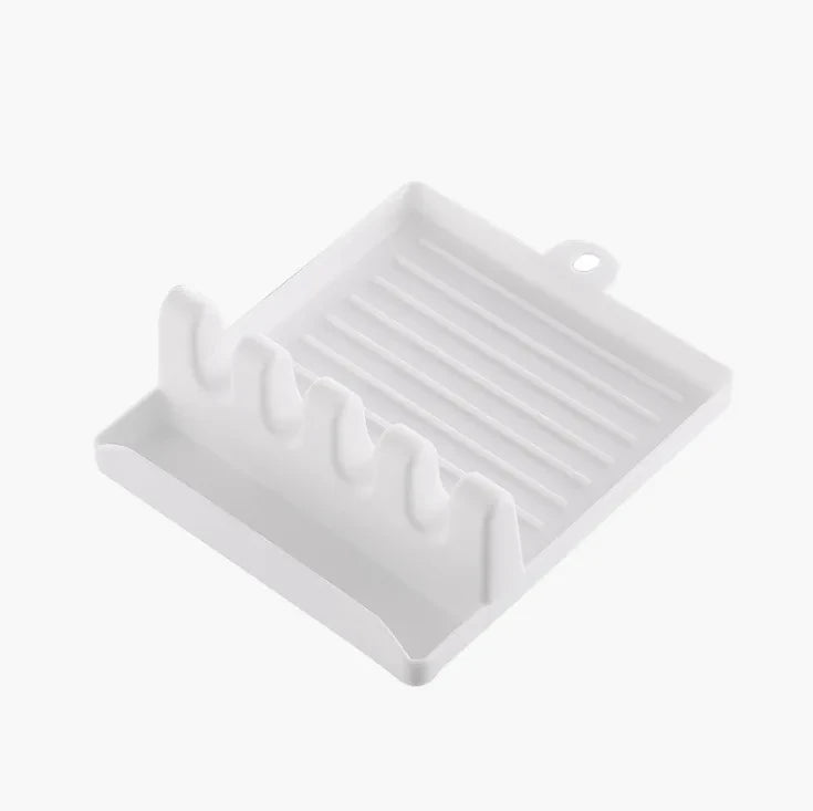 Spoon rest and pot lid holder lifestyle view