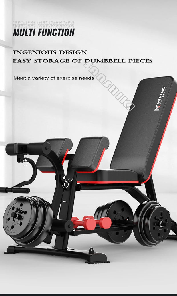 New Upgraded Multi-function Weightlifting Bench, Home Abdominal Waist Fitness Bench, Dumbbell Training Auxiliary Stool