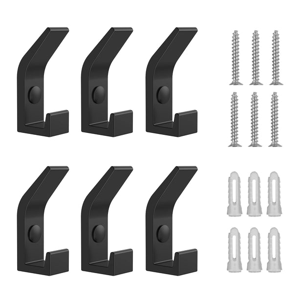 Heavy Duty Aluminum Wall Hooks Set