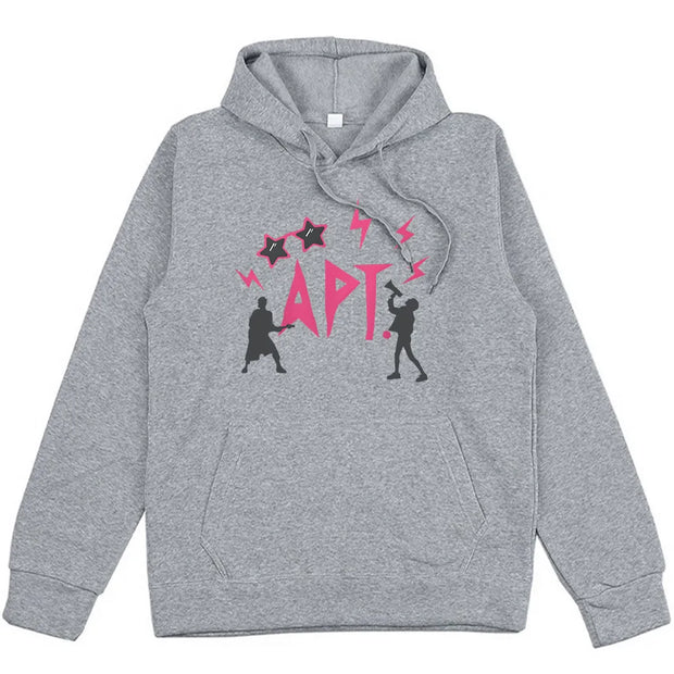 Winter Men/Women Clothes APT ROSÉ & Bruno Mars Hoodies Streetwear Unisex Hip Hop Long Sleeve Sweatshirts Harajuku Graphic Hoody