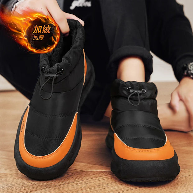 Winter Boots for Men Add Velvet Men's Sneakers Ankle Boots Soft and Comfortable Sports and Leisure Wear-resistant Non-Slip New