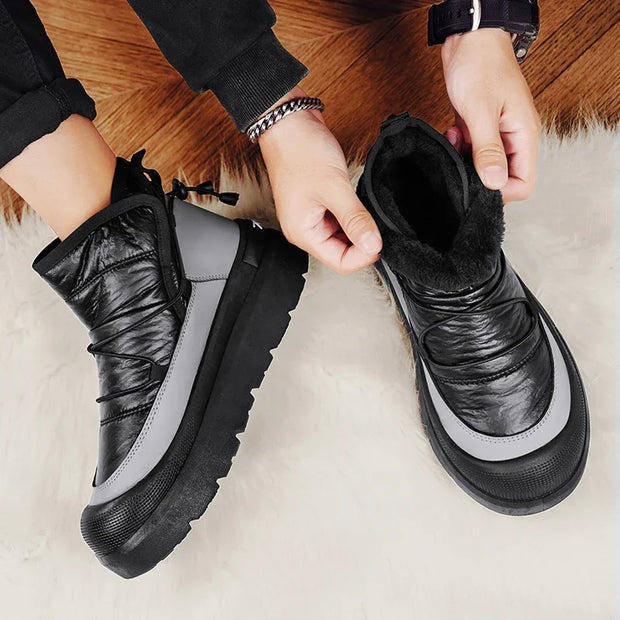 Winter Boots for Men Add Velvet Men's Sneakers Ankle Boots Soft and Comfortable Sports and Leisure Wear-resistant Non-Slip New