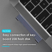 4-in-1 USB C HUB 3.0 PD 60W Type C 3.1 Multi Ports USB Splitter OTG Adapter USB HUB For Xiaomi Lenovo Macbook Pro 13 15 Air Pro