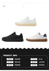 Men's Leather Casual Shoes, Lightweight Soft Sole