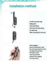 Game Grip Accessories for OLED Gamepad, Controller Hand Rope and Wrist Strap