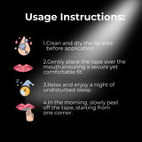 Sleep Mouth Tape – 30Pcs Gentle Strips, Prevents Snoring, Keeps Mouth Closed at Night