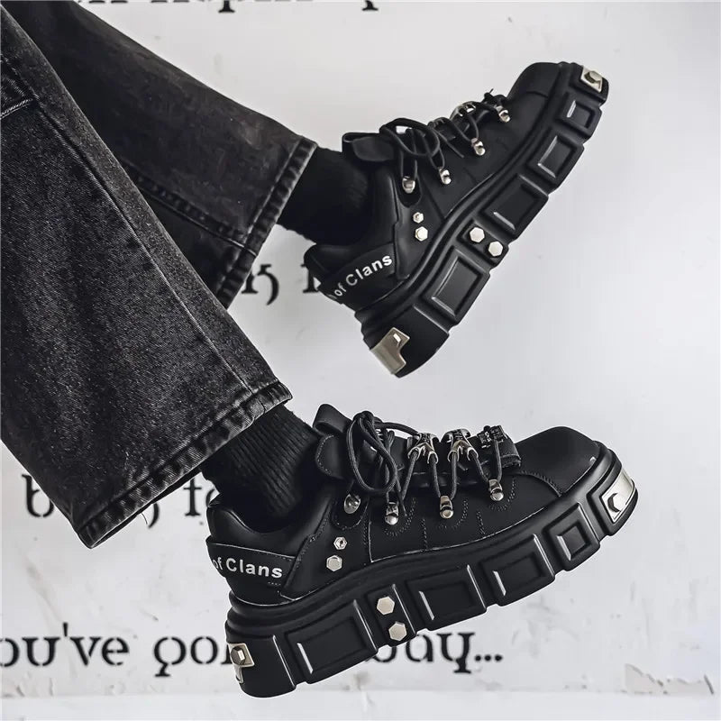 Women's Platform Sneakers – Casual Leather, Summer Sport Style