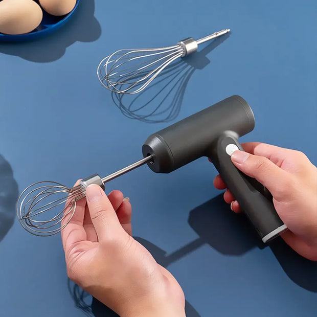 Wireless Electric Hand Mixer with 3 Speeds