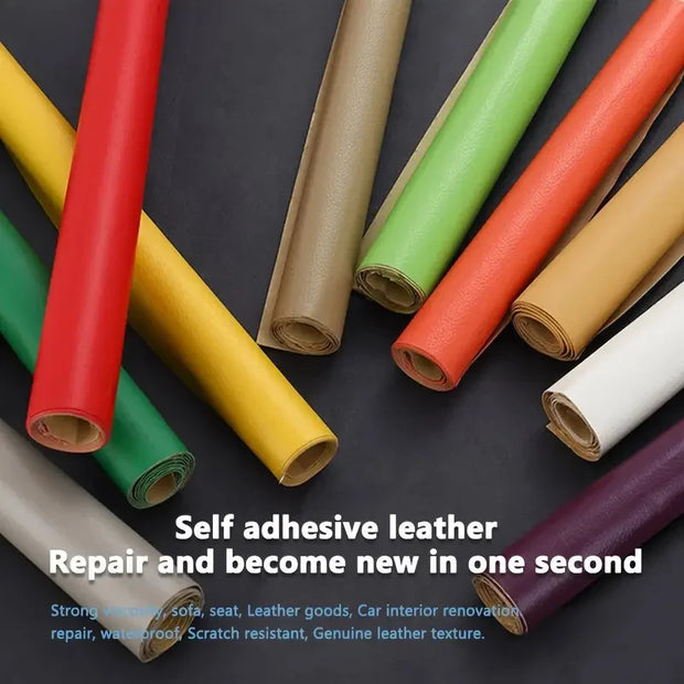1pc Premium Self-Adhesive Leather Repair Patch  Easy Fix for Sofa Cushion PU Cloth Sticker Restaurant Kitchen Decoration Tablecl