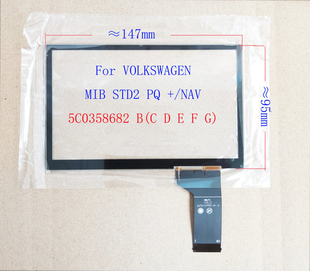 6.5 inch Touch Screen for VW MIB STD2 TDO-WVGA0633F00039/36 WVGA0633F00045 Car Multimedia Player 680 682 200 Navigation Radio
