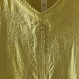 Women's Cotton Linen Embroidered Top – Vintage Casual Shirt
