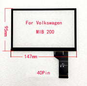 6.5 inch Touch Screen for VW MIB STD2 TDO-WVGA0633F00039/36 WVGA0633F00045 Car Multimedia Player 680 682 200 Navigation Radio