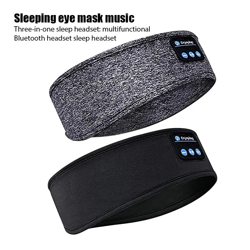 Bluetooth Sleep Headband – Wireless Music Headscarf with Built-in Speakers