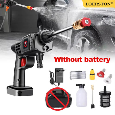 Cordless High Pressure Car Washer Spray Water Gun No Battery Foam Generator Portable Car Washing Machine For Home